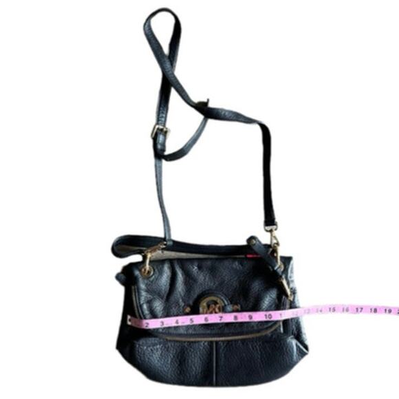 Michael Kors Black Textured Leather Stockard Bag - Picture 8 of 16